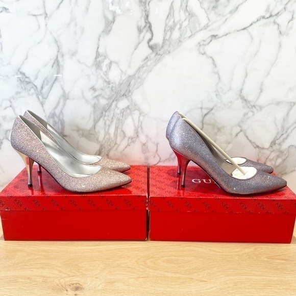 𝅺guess Glitter Sparkle Heels - Picture 1 of 8
